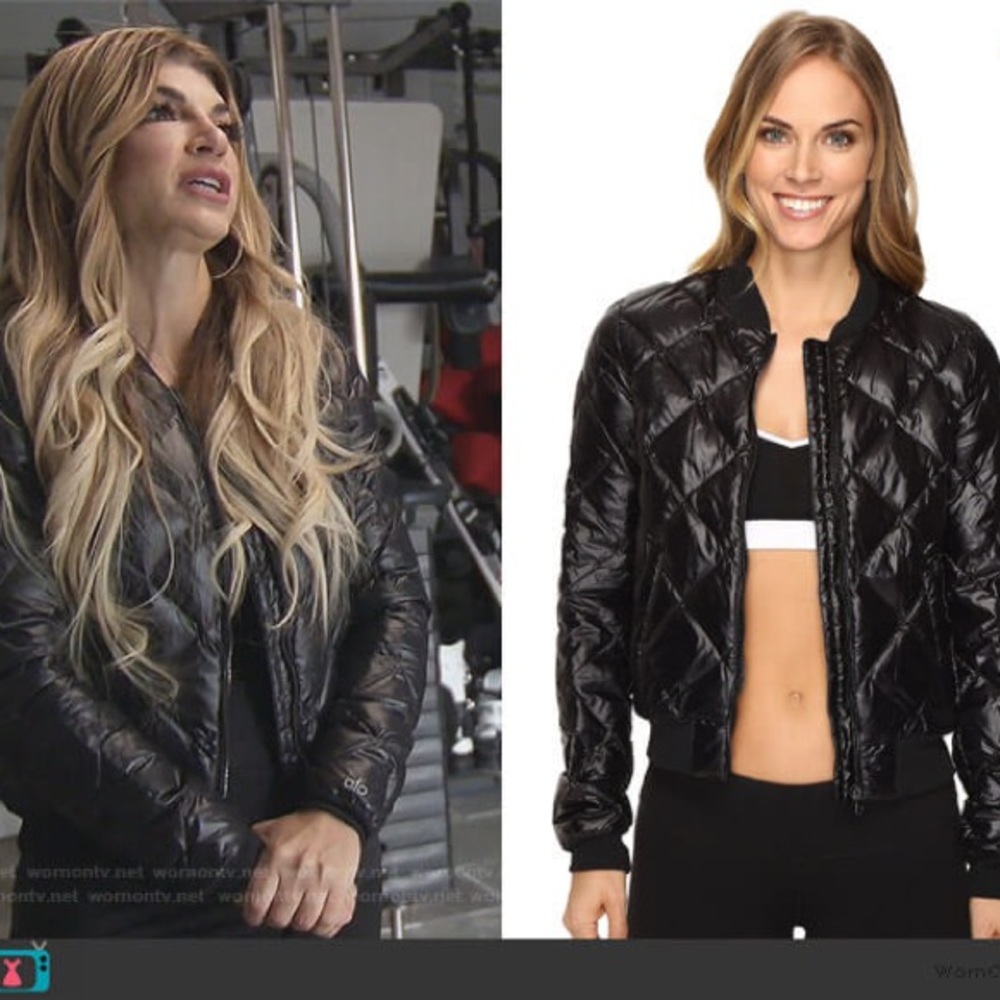 Alo bomber full zip jacket XS barely worn